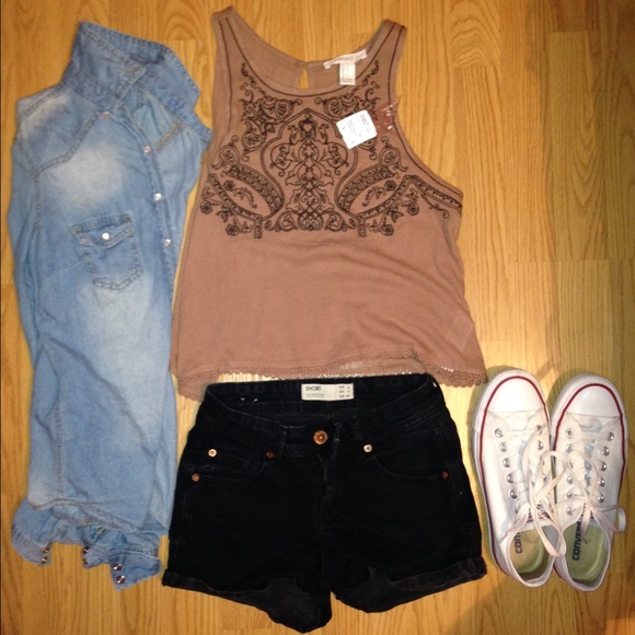 Brown/Tan Top