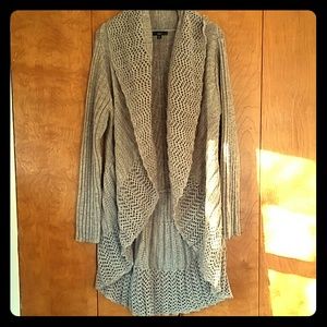 Long crochet sweater shrug