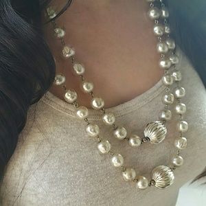 Vintage Double Stranded Beaded Necklace