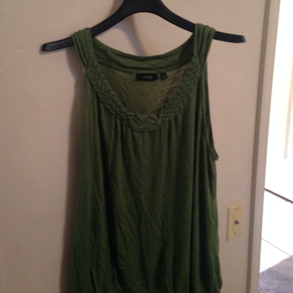 Green tank top
