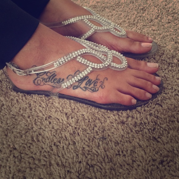clear diamond sandals
