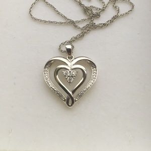 🎉SUPER SALE 🎉Heart Shaped Diamond Necklace 🎄🎁