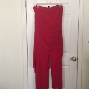 Strapless jumper see through