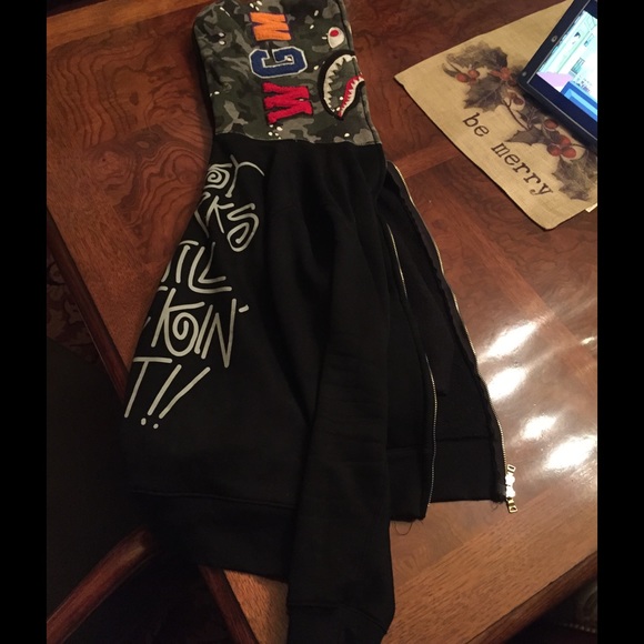 Bape x stussy hoodie