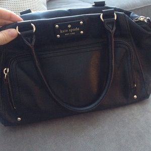 Kate spade black leather bag