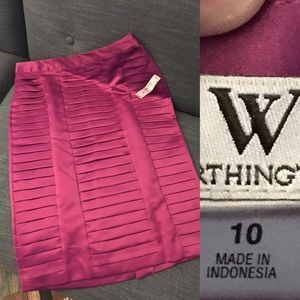 Worthington magenta pencil skirt