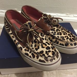 Bahama leopard pony sperry