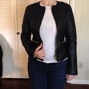 Steve Madden faux leather Moto jacket size small