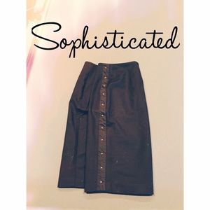 Studded Pencil Skirt