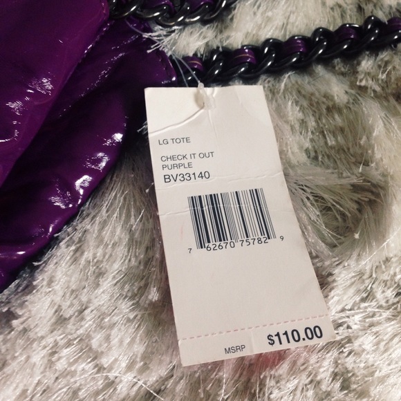 Betseyville Flowery Purple Tote - large - Picture 3 of 3