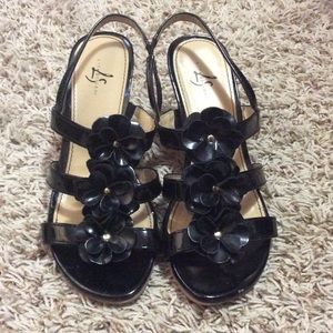 LifeStride Black Wedges