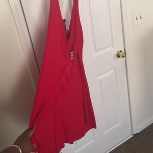 Red cocktail dress