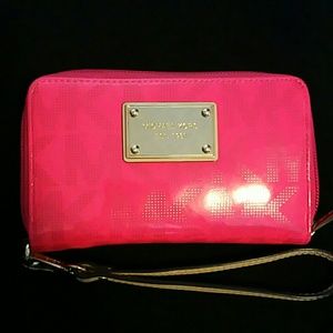 Authentic hot pink MK wallet