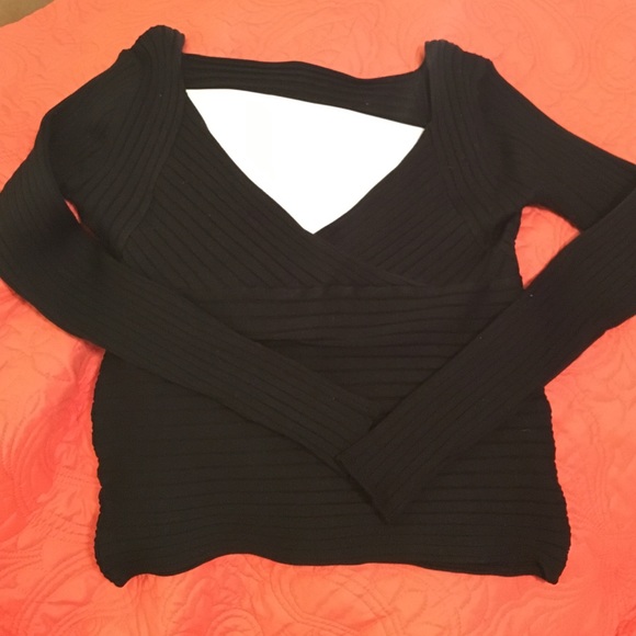 Boston proper crossover top.  Sz M silk/Lycra