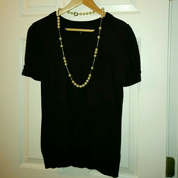 Brown, short sleeve Banana Republic sweater