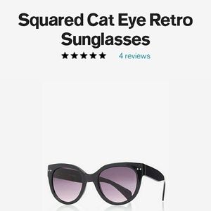 New! Squared cat eye retro glasses