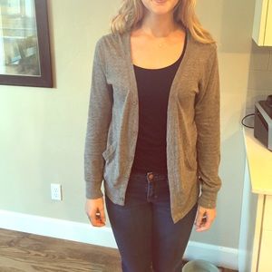 Gray cardigan