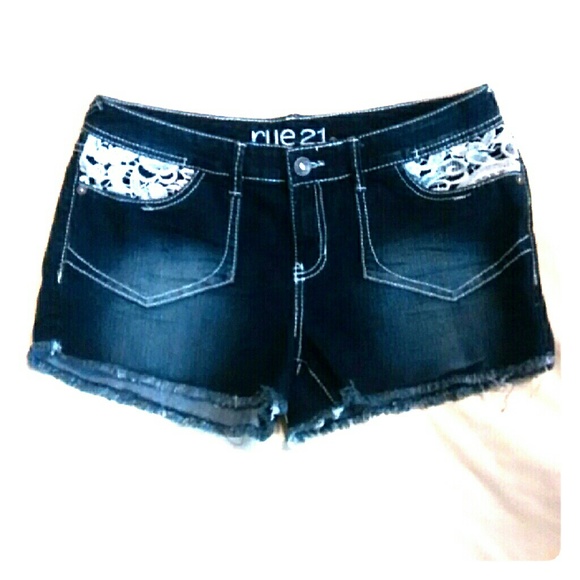 Blue jean shorts