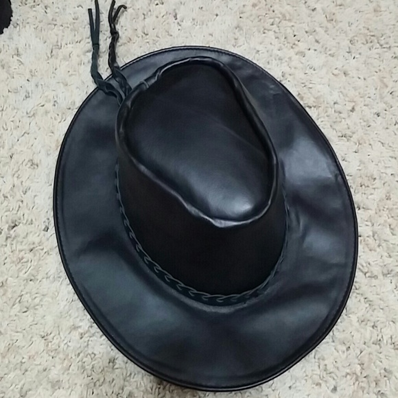 Leather Cowgirl Hat