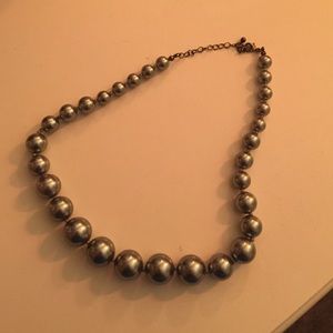 Dark Gray Pearl Necklace