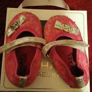 Pink & brown MK shoes!