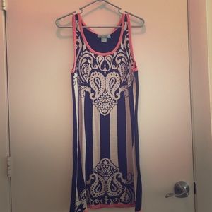 Printed Sweater Dress