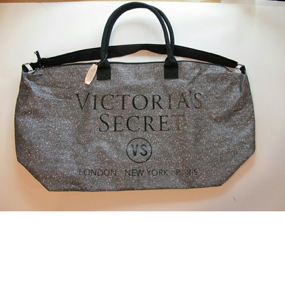 Limited edition.. Victorias secret silver tote.