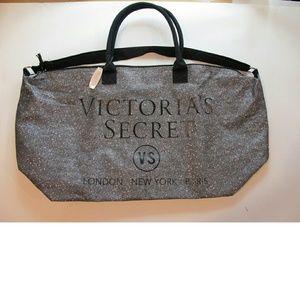 Limited edition.. Victorias secret silver tote.