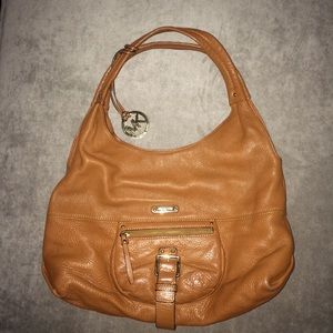 Cognac brown Michael Kors satchel