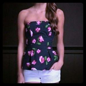 Cute hollister floral tube top
