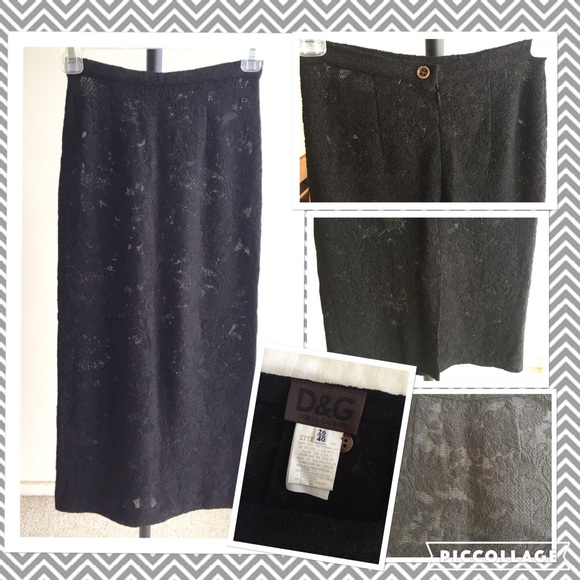 Dolce&Gabbana lace long skirt