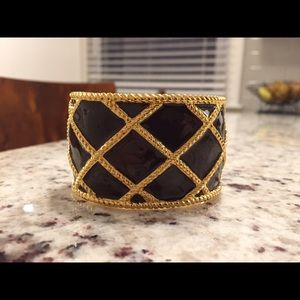 Lily Pulitzer Lattice Design Open Cuff Bracelet