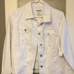 New with tags. Old Navy White Jean Jacket