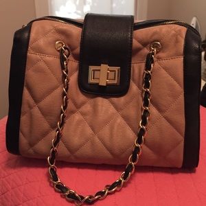 ALDO tan and black purse