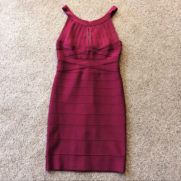 Designer Herve Leger Keyhole Bandage dress - Picture 3 of 4