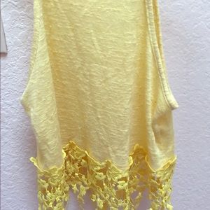 Halter tank with crochet!