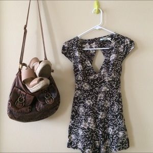 Kimichi Blue Grey Floral Romper