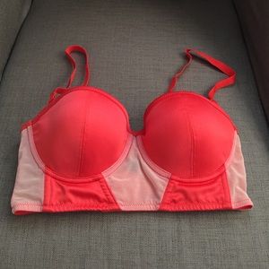 Kardashian Kollection Coral/peach Bra