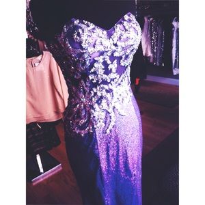 Sherri Hill Blush Prom Dress