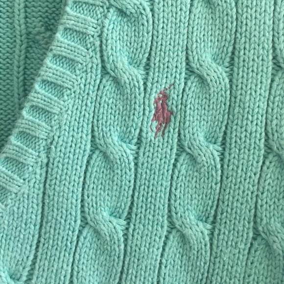Blue / turquoise Ralph Lauren sweater - Picture 2 of 4
