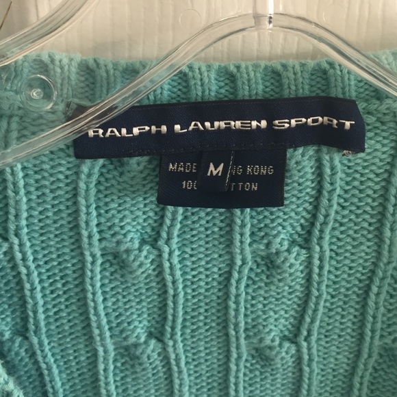 Blue / turquoise Ralph Lauren sweater - Picture 3 of 4