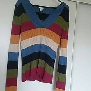 Multi color hooded sweater 🎉CLEARANCE🎉