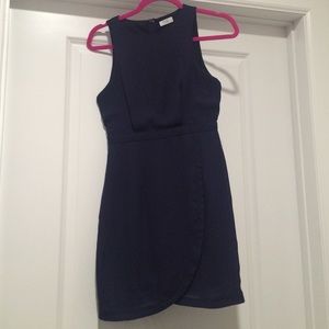 Navy Blue Tobi Dress with a Tulip Bottom