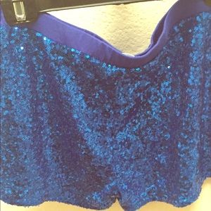 Sequined shorts!
