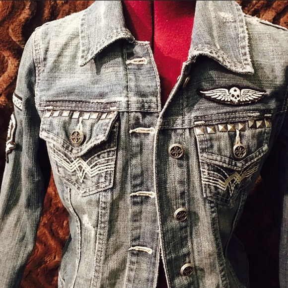 affliction denim jacket
