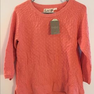 Pink Anthropologie sweater
