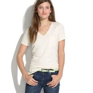 madewell v-neck tee