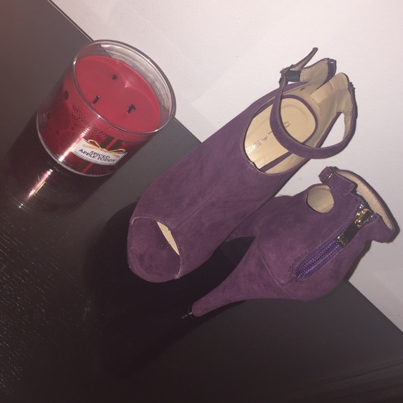 C-Label Plum Platform Heels