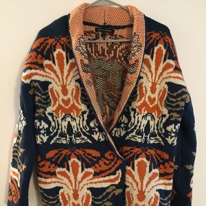 Navy&Orange cardigan