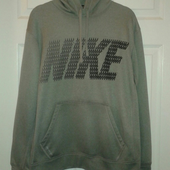 Grey NIKE Thermal Fit Hoodie